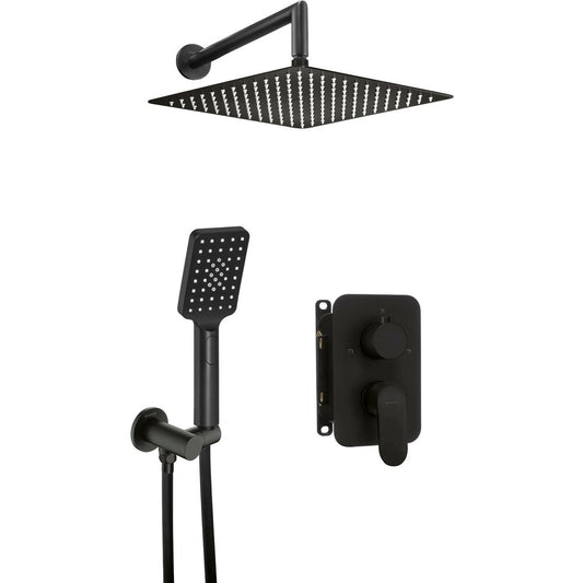 Built-in Shower System Deante Alpinia Black with Built-in Body