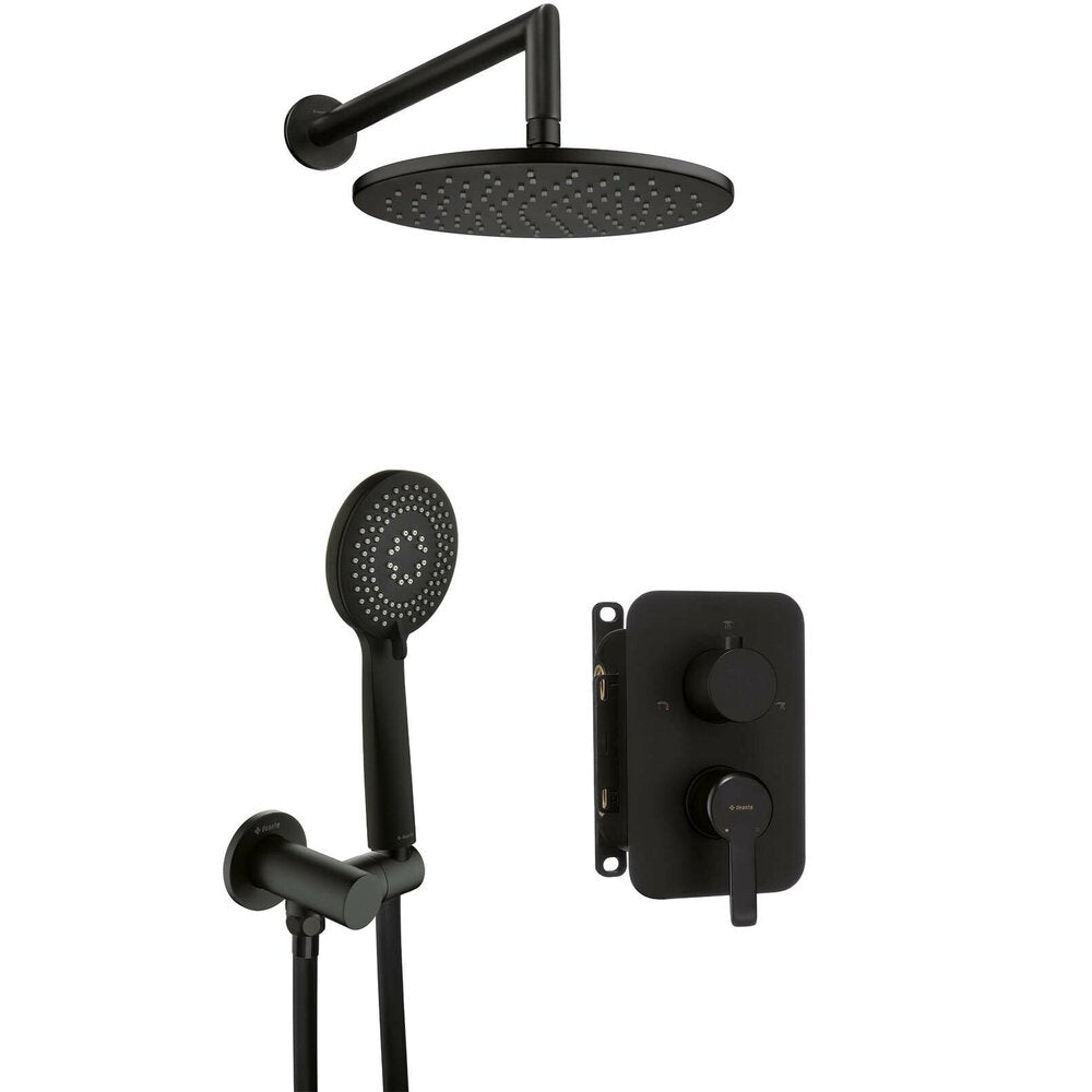 Built-in Shower System Deante Arnika Black with Built-in Body