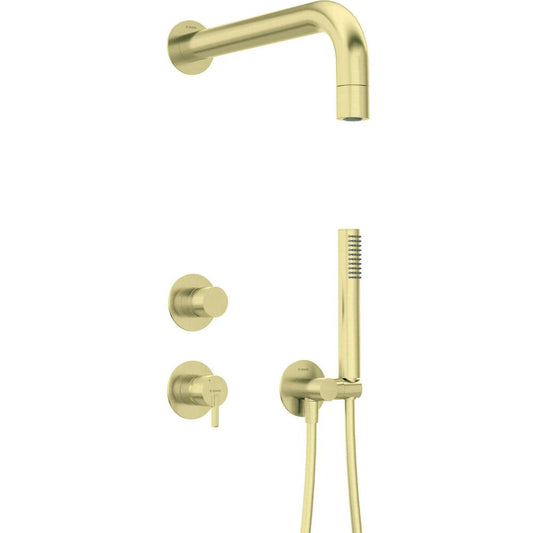 Deante Silia Built-in Shower System Brushed Gold
