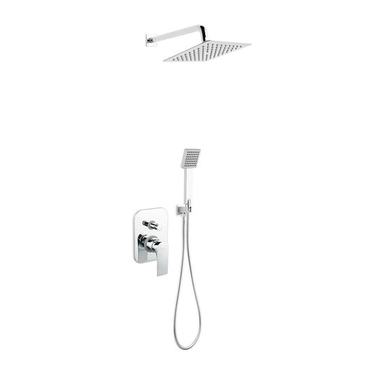 Ferro Algeo Square Chrome Concealed Shower System