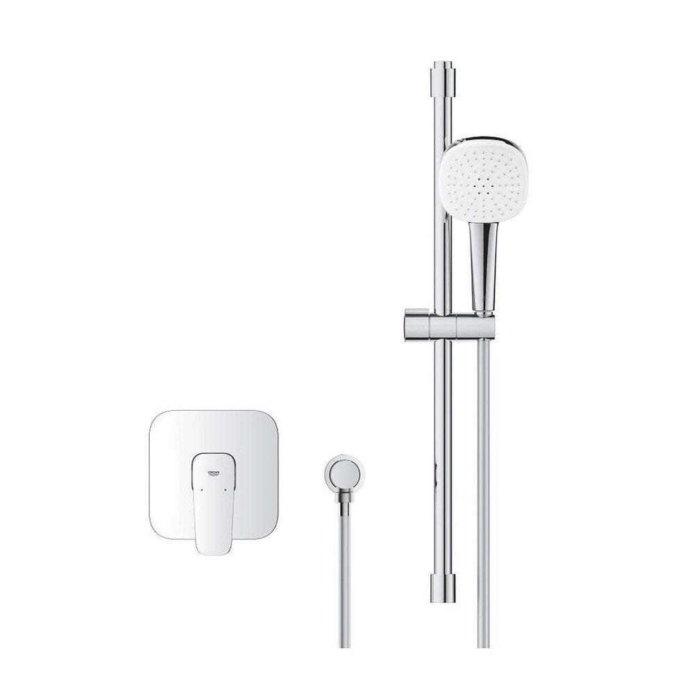 Вградена душ система Grohe Cubeo Tempesta с ръчен душ 2 функции без вградена част хром