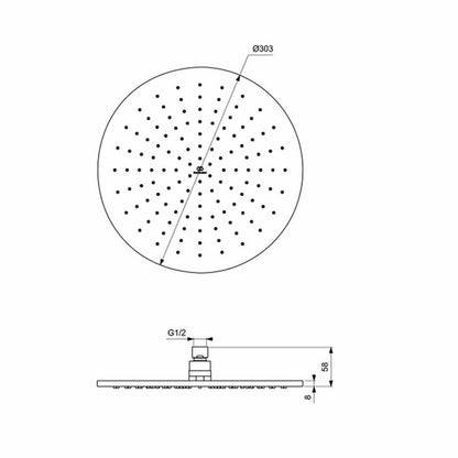 Вградена душ система Ideal Standard Ceratherm Navigo хром гланц