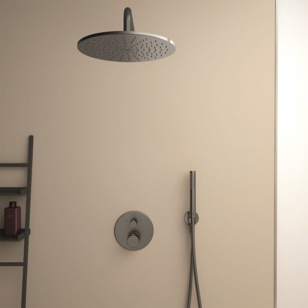 Ideal Standard Ceratherm T100 Matte Black Concealed Shower System