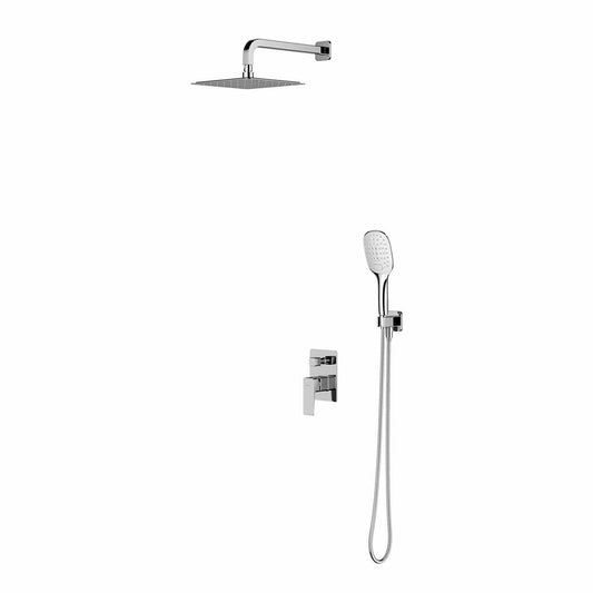 Omnires Parma Built-in Shower System with Single Lever and 3 Functions