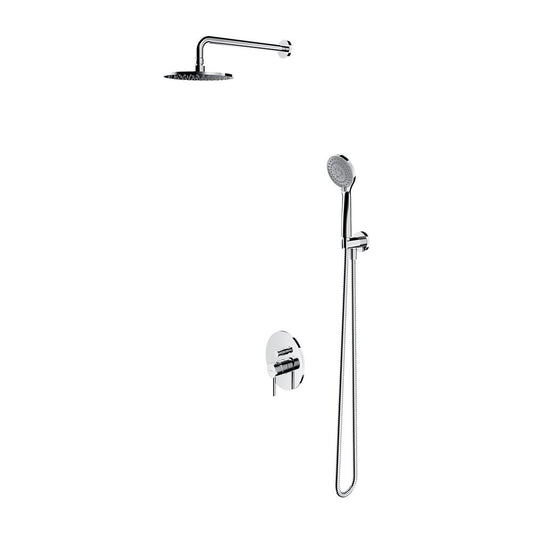 Omnires Y Concealed Shower System with 5 Function Showerhead