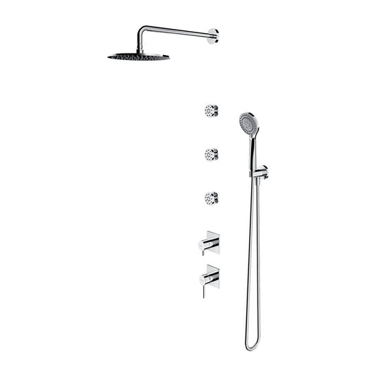 Omnires Y Built-in Shower System with 3 Side Showers and 5 Functions
