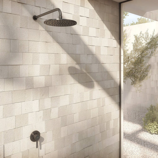 Omnires Y Built-in Shower System Brushed Graphite Finish