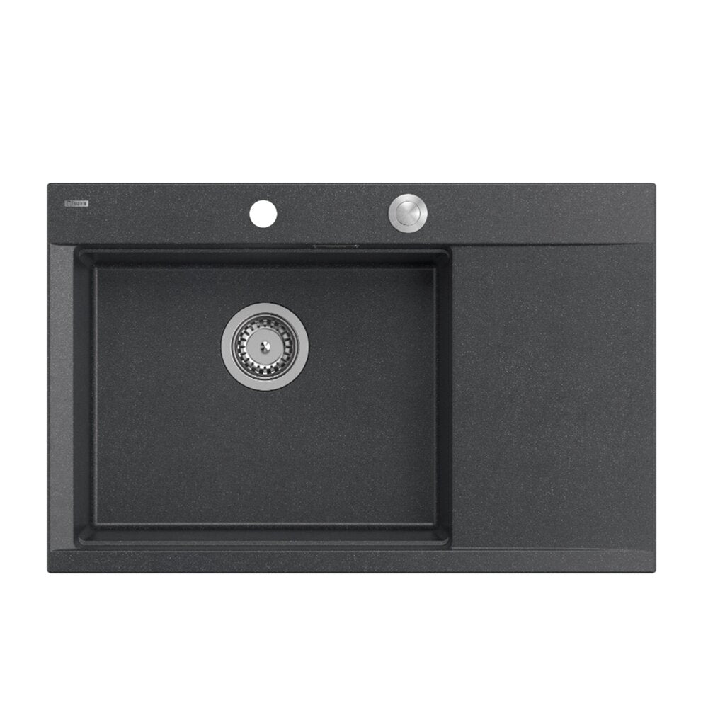 Вградена работна станция Quadron Josh 111 с черно диамантено покритие - злато 78x50 cm