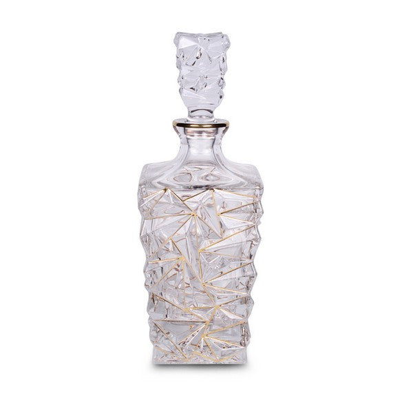 Стъкло Bohemia Glacier с златни линии и ръбове, 900 ml 1001324