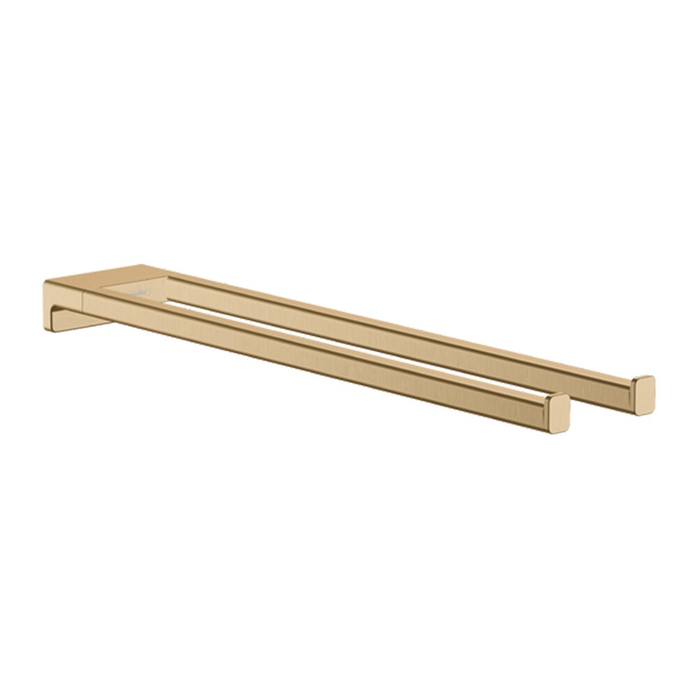 Двоен държач за хавлии Hansgrohe AddStoris 45 cm бронз перiat