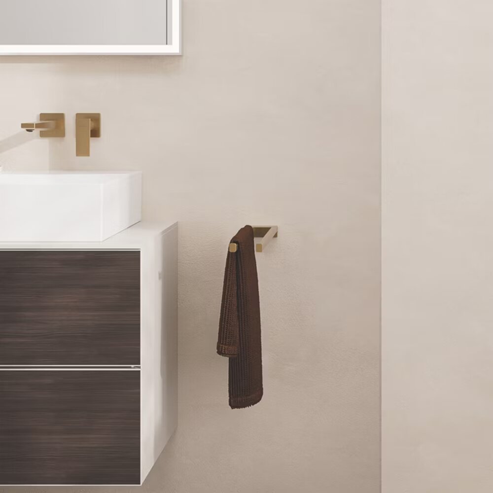 Двоен държач за хавлии Hansgrohe AddStoris 45 cm бронз перiat