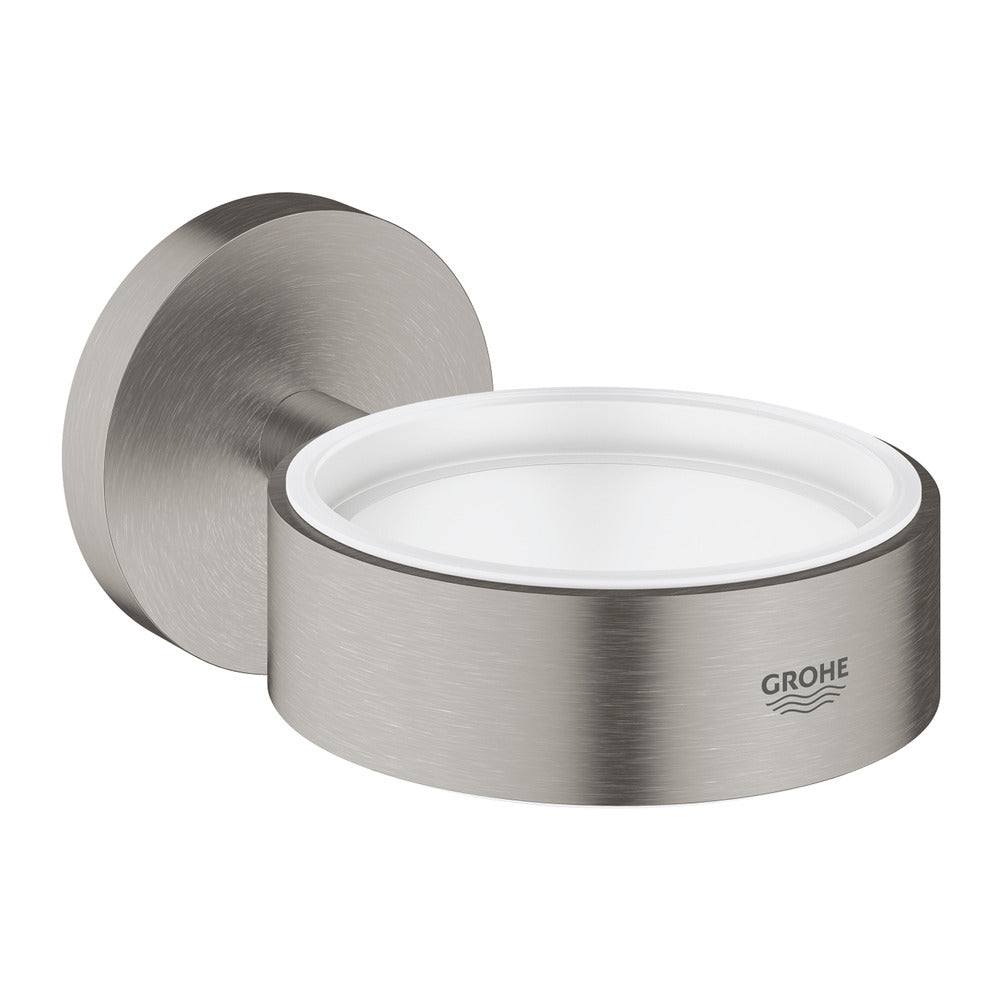 Държач Grohe Essentials за чаша или сапунерка хром мат Supersteel
