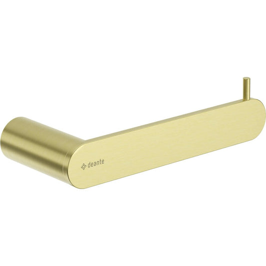 Deante Round Brushed Gold Toilet Paper Holder