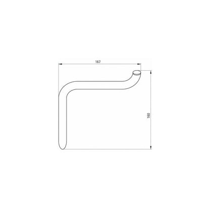 Deante Silia Brushed Chrome Toilet Paper Holder