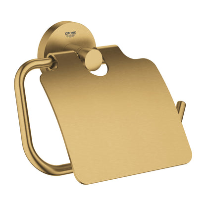 Grohe Essentials Toilet Paper Holder with Cool Sunrise Brushed Gold Finish