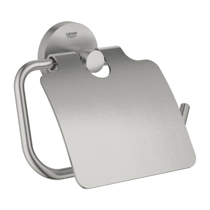 Диспенсер за тоалетна хартия с капак Grohe Essentials хромирана Supersteel