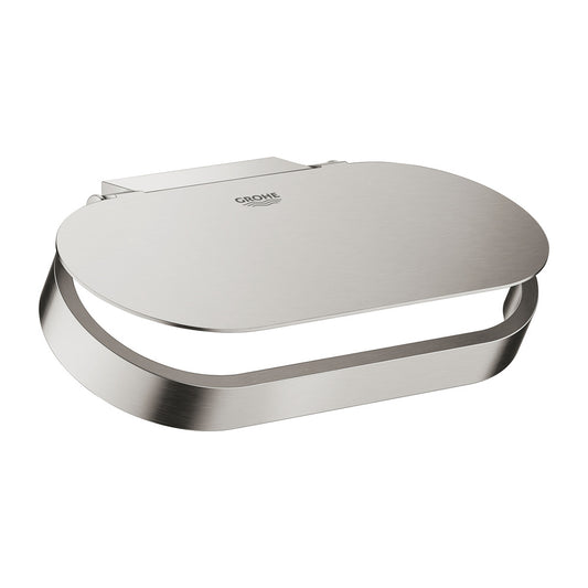 Grohe Selection Supersteel Brushed Chrome Toilet Paper Holder