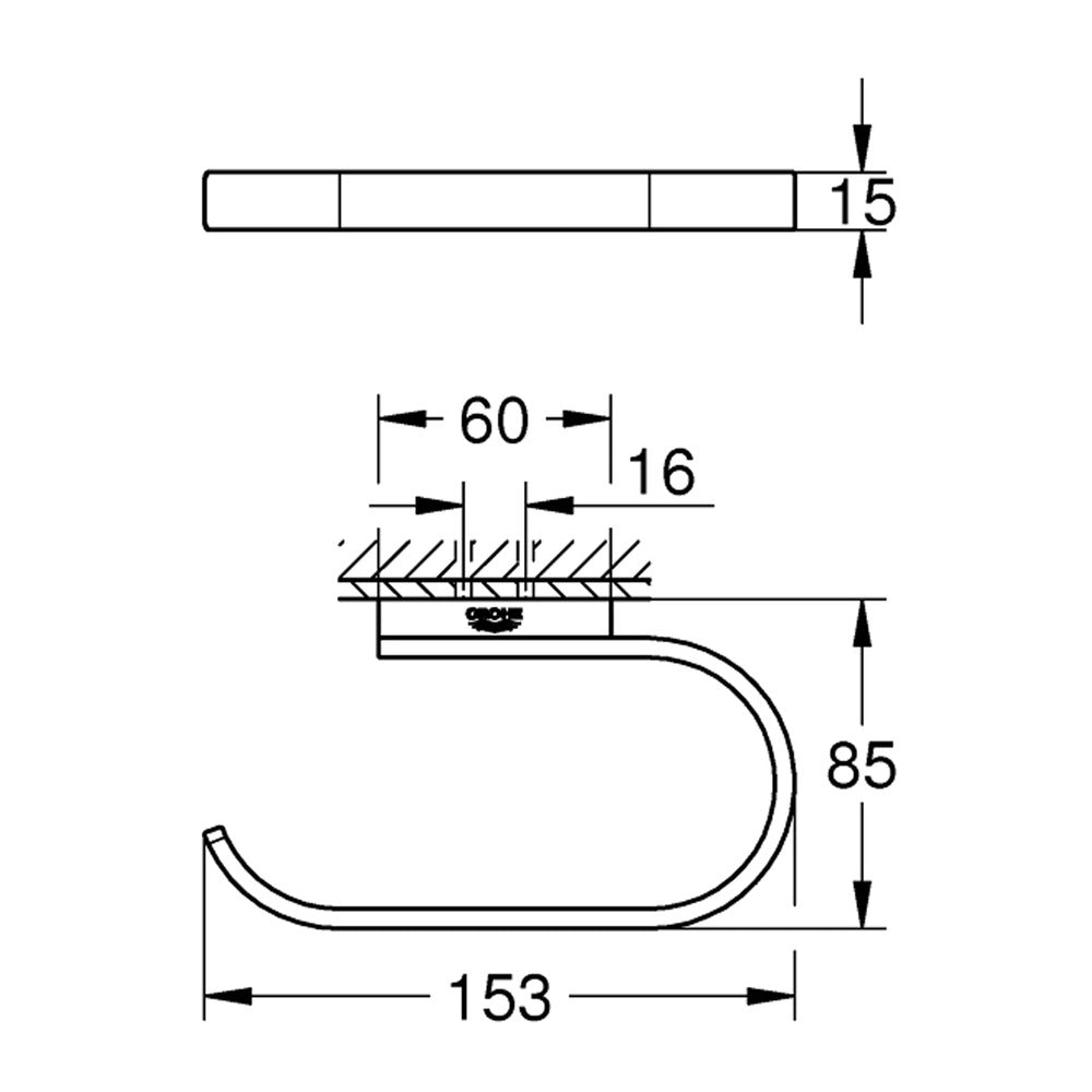 Grohe Selection Toilet Paper Holder Supersteel