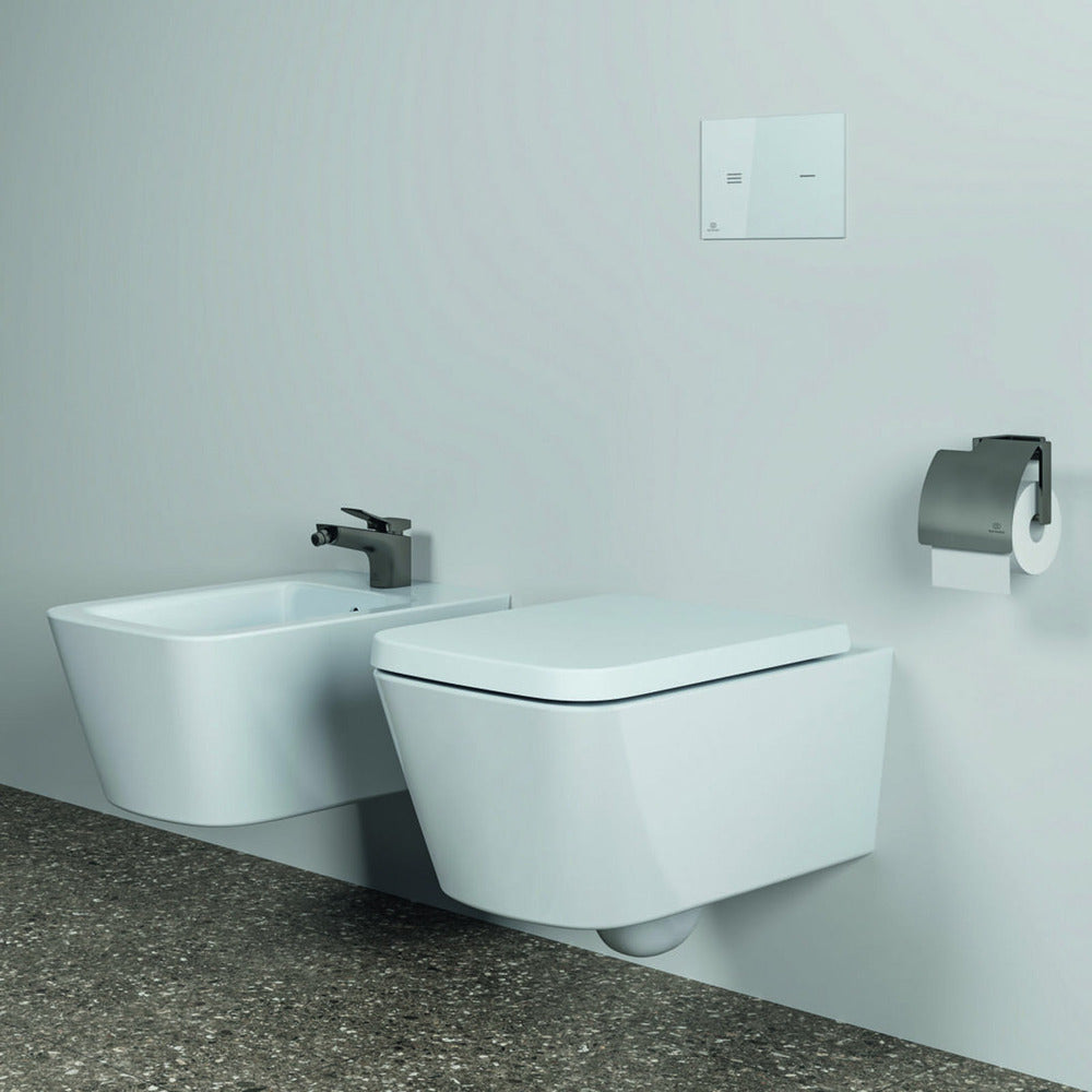 Держател за тоалетна хартия Ideal Standard Atelier Conca с магнитна сива защита