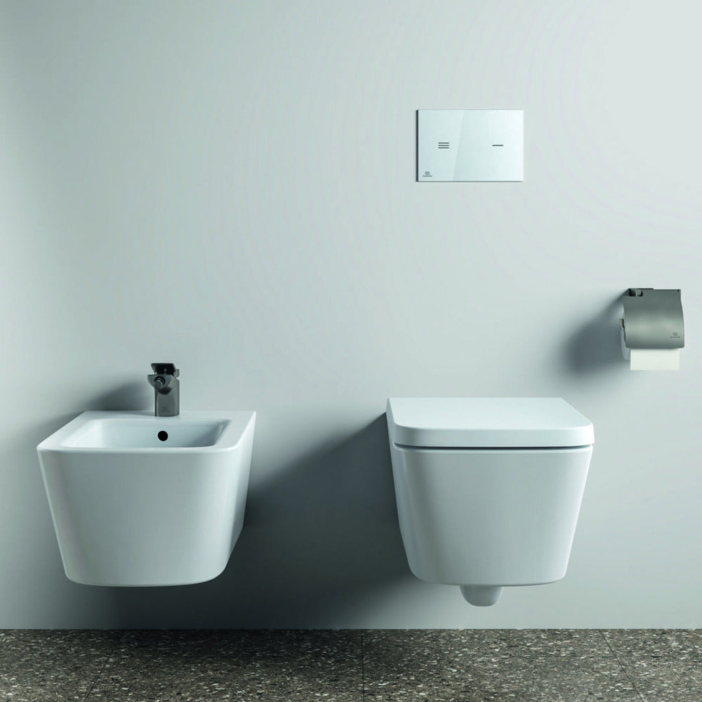 Держател за тоалетна хартия Ideal Standard Atelier Conca с магнитна сива защита