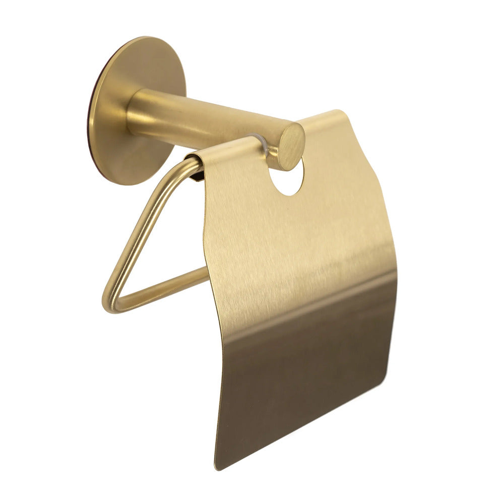 Rea 322219B Toilet Paper Holder with Brushed Gold Finish