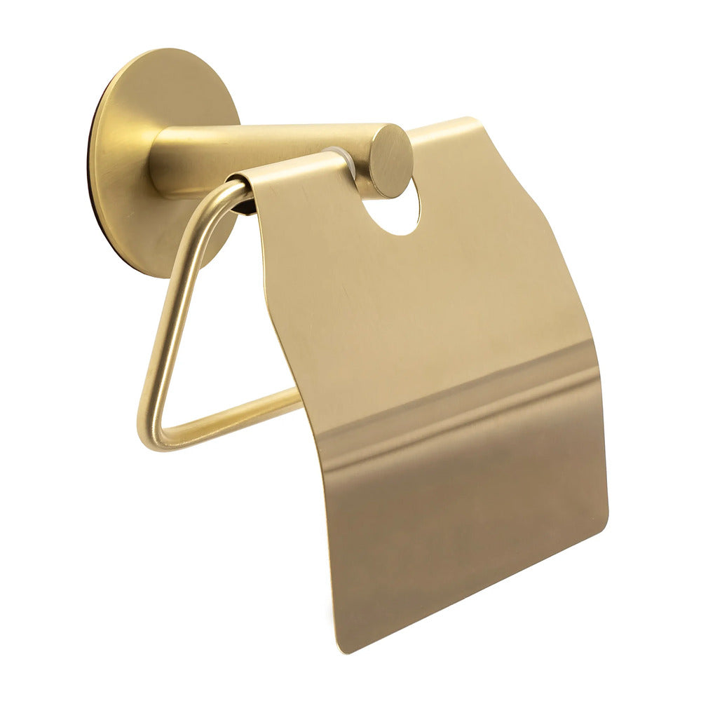 Rea 322219B Toilet Paper Holder with Brushed Gold Finish