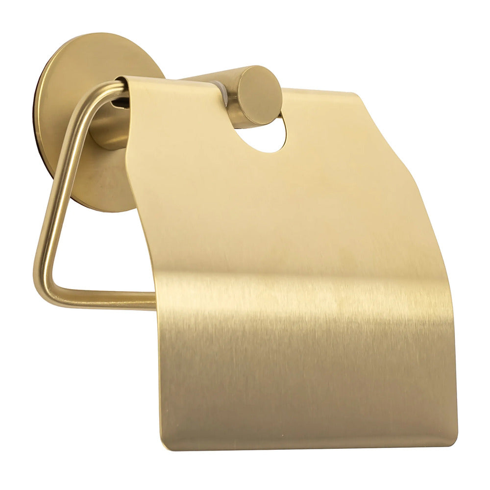 Rea 322219B Toilet Paper Holder with Brushed Gold Finish