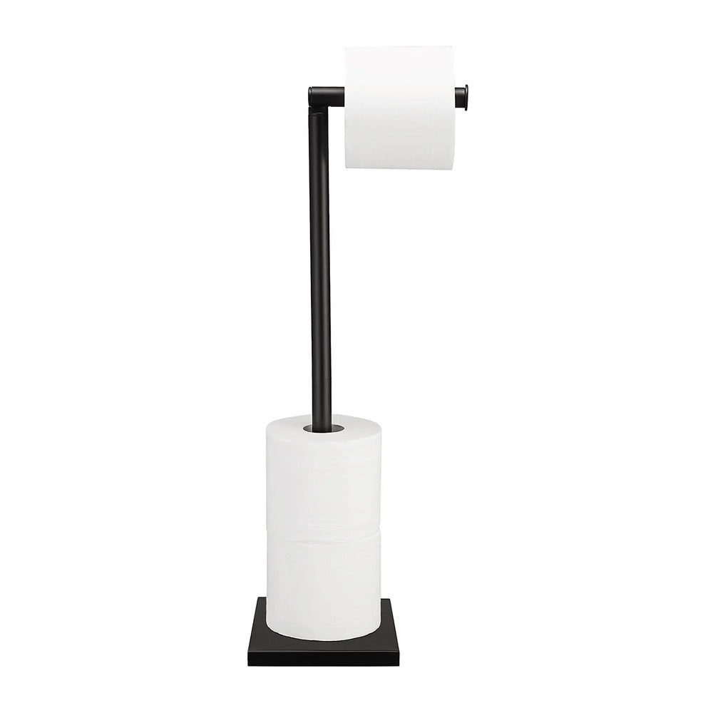 Rea 322744 Toilet Paper Holder with Reserve Roll and Matte Black Finish