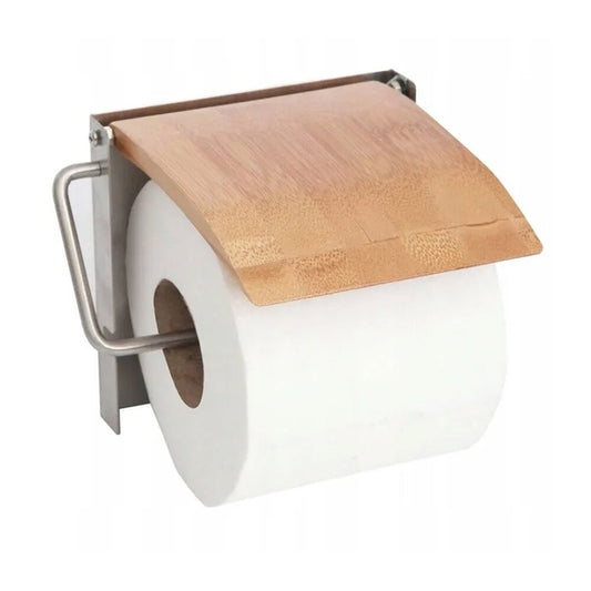 Rea Bamboo Toilet Paper Holder with Protection
