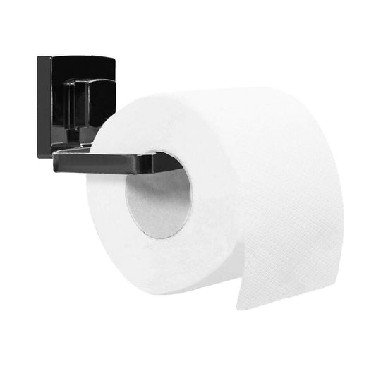 Mat Black Rea Toilet Paper Holder with No-Drill Installation