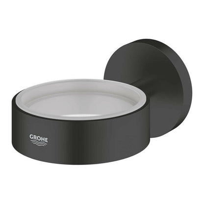 Мат черен Grohe Essentials за чаша или сапунерка