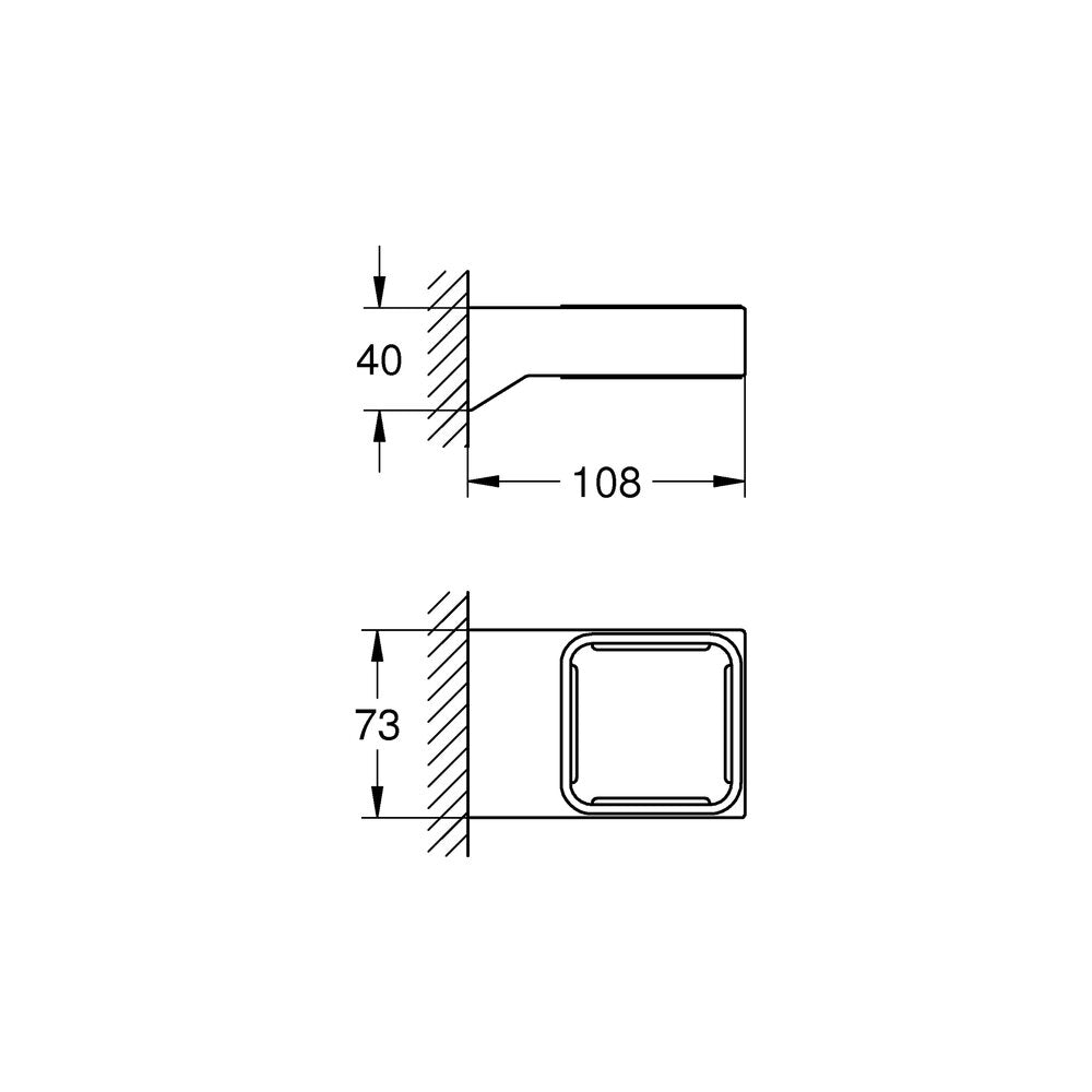 Стойка за чаша или диспенсер за сапун Grohe Selection Cube