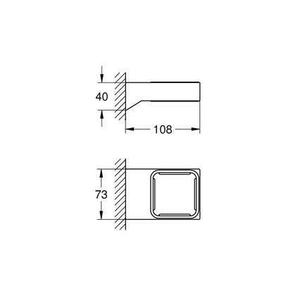 Стойка за чаша или диспенсер за сапун Grohe Selection Cube