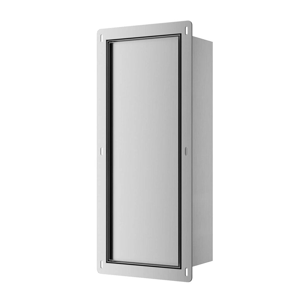 Държач за тоалетна четка Balneo Wall Box S Tiles от неръждаема стомана, ляво отваряне