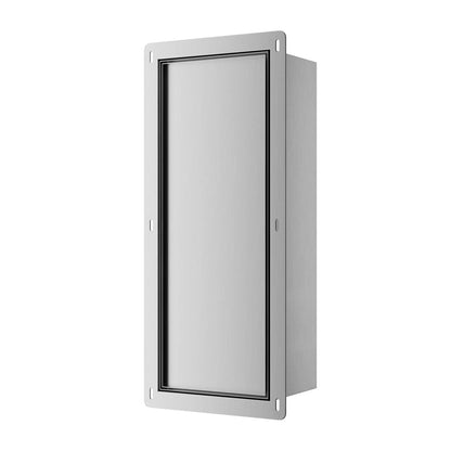 Държач за тоалетна четка Balneo Wall Box S Tiles от неръждаема стомана, ляво отваряне