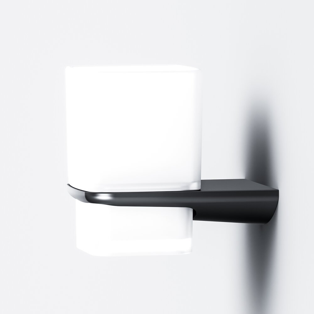 Държач за четки за зъби AM.PM Inspire 2.0 черен-мат стъкло