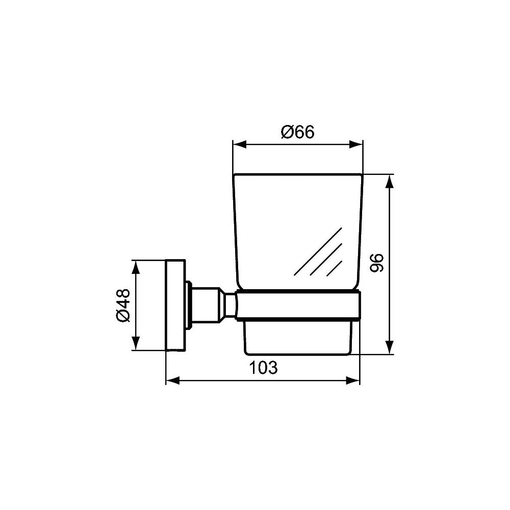 Държач за четки за зъби хром Ideal Standard IOM