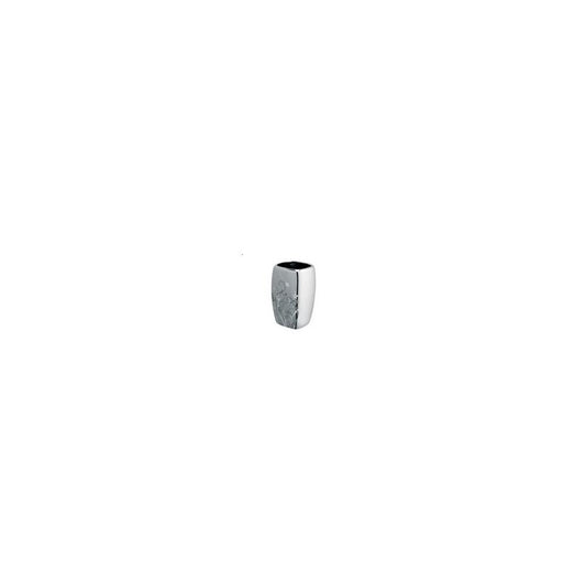 Gray Toothbrush Holder with Cup Bisk Bloom