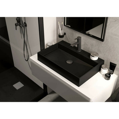 Toothbrush holder Deante Round black
