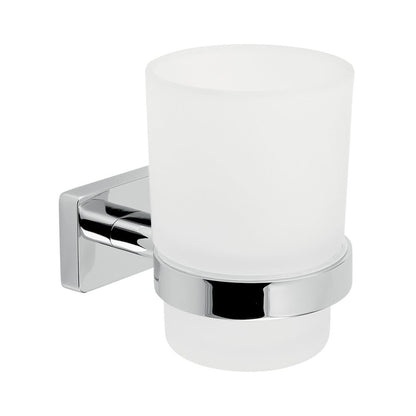 Ferro Greta White - Chrome Toothbrush Holder