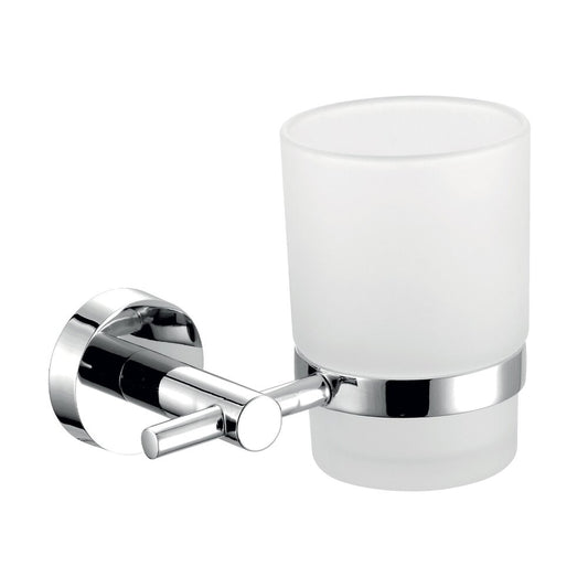 Ferro Mephisto White - Chrome Toothbrush Holder