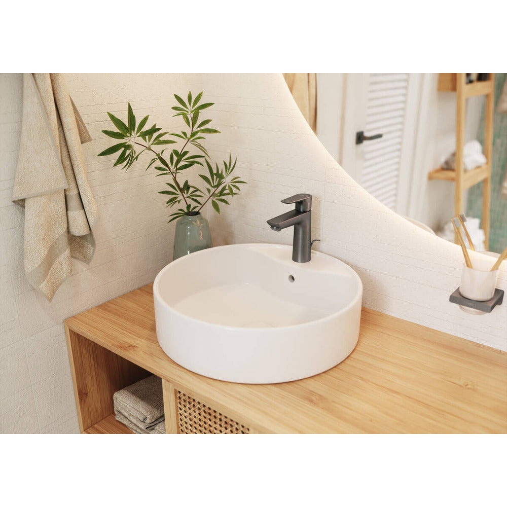 Hansgrohe AddStoris Toothbrush Holder in Black - Brushed Chrome