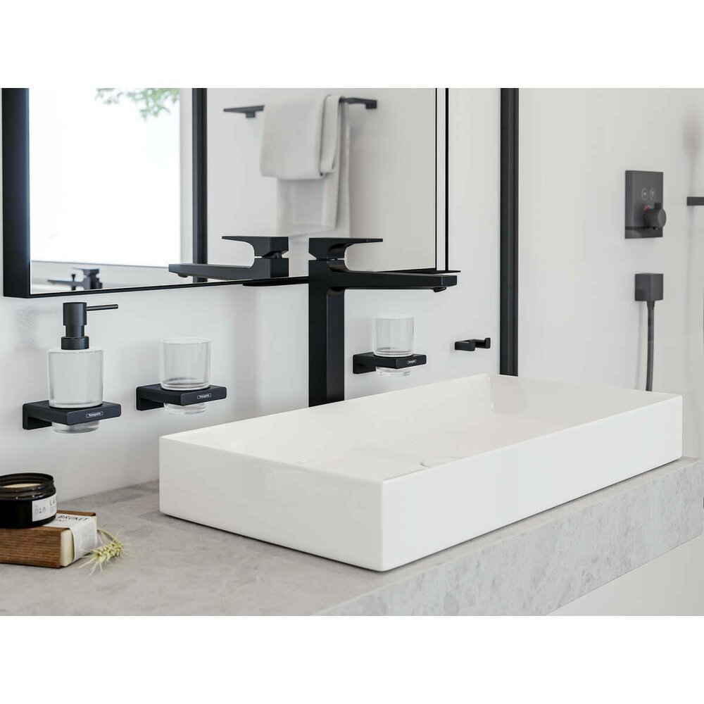 Hansgrohe AddStoris Matte Black Toothbrush Holder