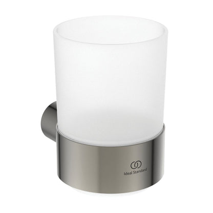 Държач за четки за зъби Ideal Standard Atelier Conca кръгъл сребърен Silver Storm