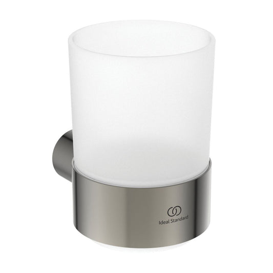 Toothbrush Holder Ideal Standard Atelier Conca Round Silver Storm