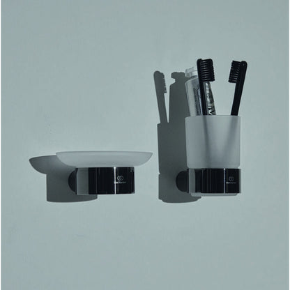 Стенен стойка за четки за зъби Ideal Standard Atelier Conca кръгла сиво Magnetic Grey