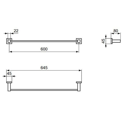 Държач за кърпи Ideal Standard IOM 60 см