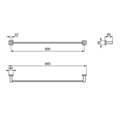 Държач за кърпи Ideal Standard IOM 80 см