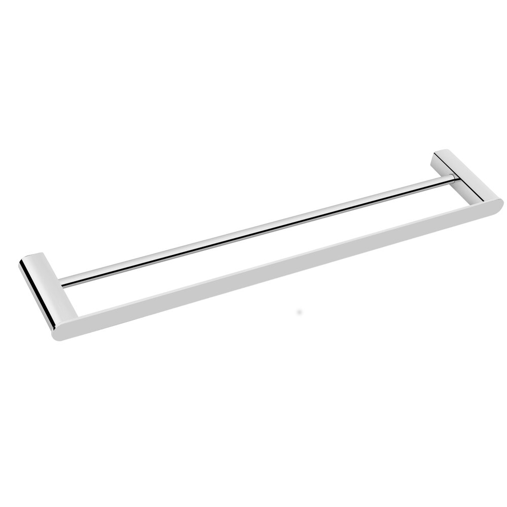 Двойна стойка за хавлии Balneo Qarx хром гланц 60 cm