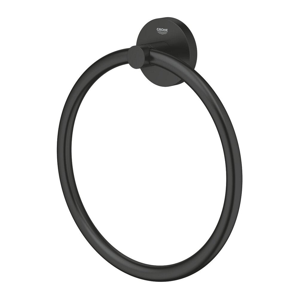 Черен матов халтурник за кърпи Grohe Essentials